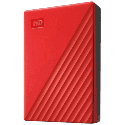 WD My Passport 4 TB External Hard Disk Drive | Red & Black