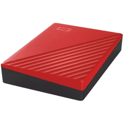 WD My Passport 4 TB External Hard Disk Drive | Red & Black