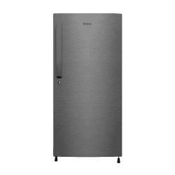 Haier 190 Litres | HRD-2103CBS | 3 Star Direct Cool Single Door Refrigerator with Diamond Edge Freezing Technology | Brushline Silver