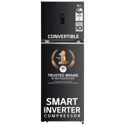 LG 343 L Frost Free Double Door Refrigerator | 3 Star | Ebony Sheen | GL-T382TESX