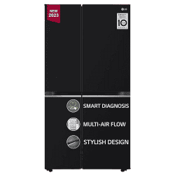 LG 655 L Frost Free Inverter Side by Side Refrigerator  | GL-B257HWBY | Express Freezing | Multi Air-Flow) | Western Black |