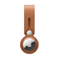 Apple AirTag Leather Loop - Saddle Brown
