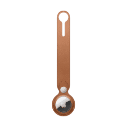 Apple AirTag Leather Loop - Saddle Brown