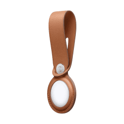 Apple AirTag Leather Loop - Saddle Brown