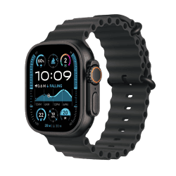 Apple Watch Ultra 2 | GPS | Cellular | 49mm | Black Titanium with Black Ocean Band | Black Ocean Strap | MX4P3HN/A