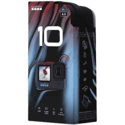 GoPro Hero 10 Waterproof with Front LCD and Touch Rear Screens | 5.3K60 Ultra HD Video | Black