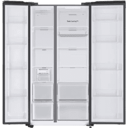 SAMSUNG 653 L Frost Free Side by Side 5 Star Refrigerator | RS76CG8115B1HL | Black Matt