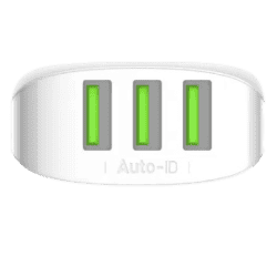 Salpido 17 W 3.4 A Multiport Mobile Charger with Detachable Cable | White