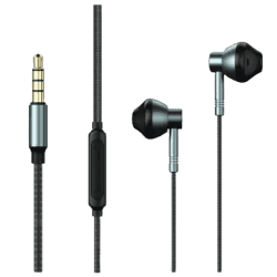 Remax RM-201 Wired Earphone Wired Headset | In the Ear | Black