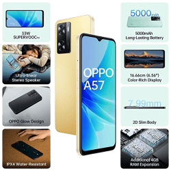 OPPO A57  CPH2387 | 64 GB/4 GB | Glowing Gold