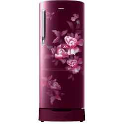 Samsung  Direct Cool Single Door Refrigerator |183 L | 4 Star | Himalayan Poppy Red | RR20C1824HN/HL