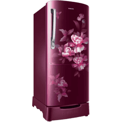 Samsung  Direct Cool Single Door Refrigerator |183 L | 4 Star | Himalayan Poppy Red | RR20C1824HN/HL