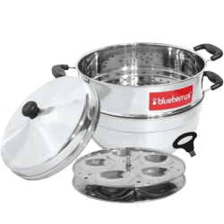 Blueberrys 2 Tier Multicooker with lifter  | Stainless Steel