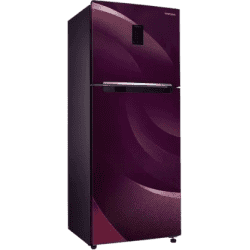 SAMSUNG 301 L Frost Free Double Door 2 Star Convertible Refrigerator | RT34C45224R/HL | Rythmic Twirl Red |