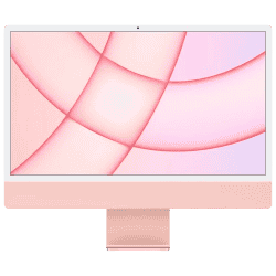 Apple 2021 iMac with 4.5K Retina display M1 | 8 GB Unified/256 GB SSD/Mac OS Big Sur/24 Inch Screen/MGPM3HN/A | Pink