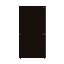 LG 650 Litres Convertible Side By Side Refrigerator | Linen Brown | GL-B257DLN3