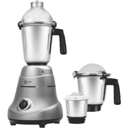 Orient Electric MGGT75S3 Glint Mixer Grinder | 750 W | 3 Jars | Silver