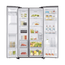 Samsung 676 L Side by Side Refrigerator | RS74R5101SL | Real Stainless