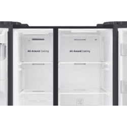 SAMSUNG 657 L Frost Free Side by Side Refrigerator | Gentle Black Matt | RS74T5F01B4/TL