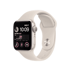 Apple Watch SE 2nd Gen | 40mm | Aluminium Case Starlight Sport Band (M/L) | Starlight