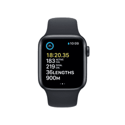 Apple Watch SE  | 2nd Gen 40 mm Midnight Aluminium Case with Midnight Sport Band | MNPL3HN/A