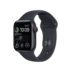 Apple Watch SE  | 2nd Gen 40 mm Midnight Aluminium Case with Midnight Sport Band | MNPL3HN/A