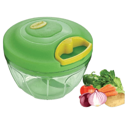 Prestige PVC 7.0 Veggie Cutter with 3 Stainless Steel Blades | 450 ml | Green