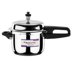 BUTTERFLY  3LTR  | BLUELINE CUTE PRESSURE COOKER | STAINLESS STEEL