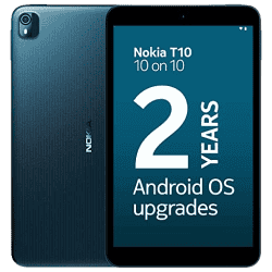 Nokia T10 Android 12 Tablet | WiFi | 4 GB/64 GB | 20.32 cm (8 inch) | Blue