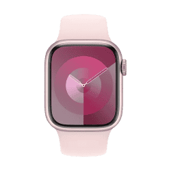 Apple Watch Series 9 GPS 41mm Pink Aluminium Case with  Pink Sport Band - S/M | Smart watch