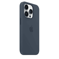 Apple iPhone 14 Pro Silicone Case with MagSafe | Storm Blue