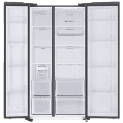 SAMSUNG 653 Litres 3 Star Auto Defrost Side by Side Refrigerator with Twin Cooling Plus | RS76CB811333HL | Glam Deep Charcoal