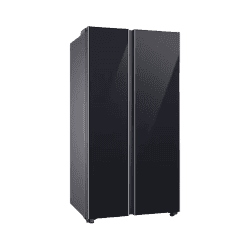 SAMSUNG 653 Litres 3 Star Auto Defrost Side by Side Refrigerator with Twin Cooling Plus | RS76CB811333HL | Glam Deep Charcoal