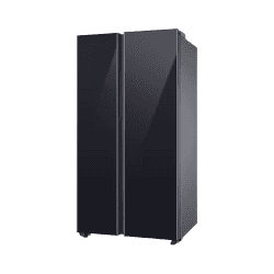 SAMSUNG 653 Litres 3 Star Auto Defrost Side by Side Refrigerator with Twin Cooling Plus | RS76CB811333HL | Glam Deep Charcoal