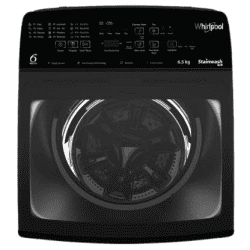 Whirlpool 6.5 kg With Hard water wash Fully Automatic Top Load with In-built Heater Grey | STAINWASH PRO H 6.5 | SHINY GREY