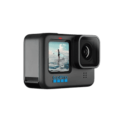 GOPRO  HERO 10 | GO PRO WITH TRIPOD/MOUNT AND BATTERY BUNDLE LP | BLACK