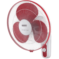USHA Mist Air Flo 3 Blade Wall Fan | 400 mm | Maroon