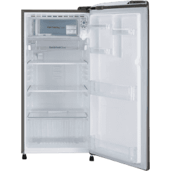 LG Direct Cool Single Door Refrigerator | 185 L | 3 Star | Shiny Steel | GL-B201APZD