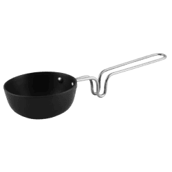 IMPEX | Kitchenmate Solitaire Tadka Pan | 110 mm | aluminium hard anodized | black