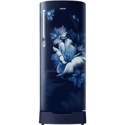 Samsung Single Door Refrigerator | 183 L | 3 Star | Midnight Blossom Blue | RR20D1823UZ/HL