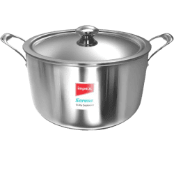 IMPEX | Serene | 24 cm |  6.8 L | Triply Sauce Pan  | Stainless Steel | Induction Bottom
