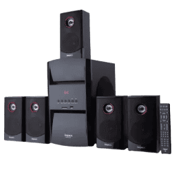 IMPEX 5.1 Portable Bluetooth Home Theatre | Black, 5.1 Channel
