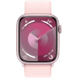 Apple Watch Series 9 | GPS + Cellular 45mm | Pink Case & Light Pink Sport Loop