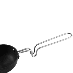IMPEX | Kitchenmate Solitaire Tadka Pan | 110 mm | aluminium hard anodized | black