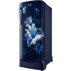 Samsung Single Door Refrigerator | 183 L | 3 Star | Midnight Blossom Blue | RR20D1823UZ/HL
