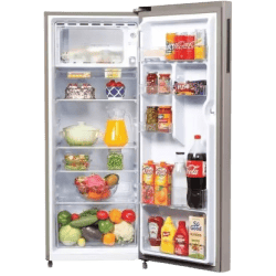 Haier Direct Cool Single Door Refrigerator | 190 L | 5 Star | Inox Steel | HRD 2105BIS P