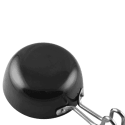 IMPEX | Kitchenmate Solitaire Tadka Pan | 110 mm | aluminium hard anodized | black