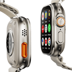 FIRE-BOLTT Oracle Wi-Fi+4G SIM Android OS Wristphone | 49mm Display | In Built GPS | Cloudy Clasp Strap