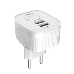 Salpido GD-WC02 12W Quick Charge Smart Chip Inside Dual USB Port Home | 5V/2.4A Wall Charger | White