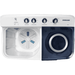 SAMSUNG | 9.5 kg | 5 Star | WT95A4200LL/TL | Hexa Storm Pulsator | Air Turbo Drying | Semi Automatic | Top Load Washing Machine | White,Blue